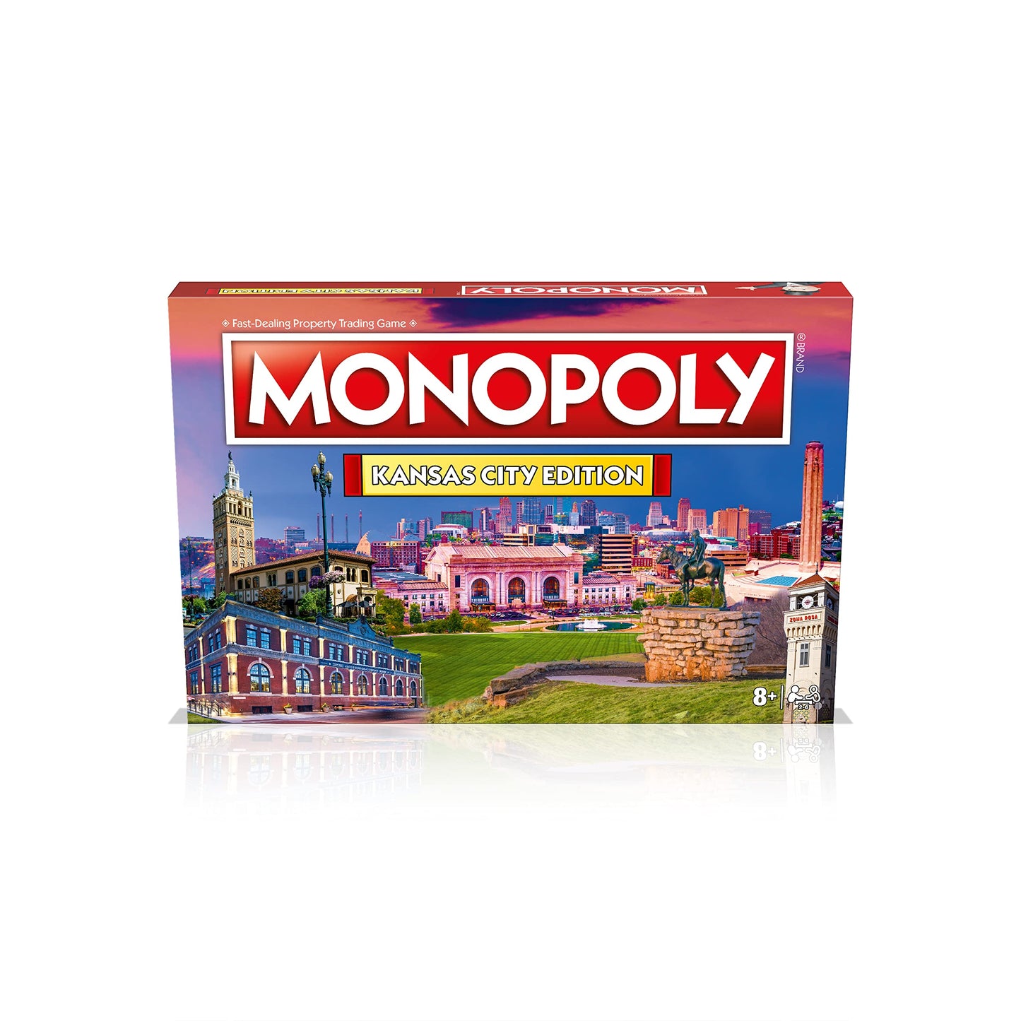 Monopoly Board Game Kansas City Edition: 2-6 Players Family Board Games for Kids and Adults, Board Games for Kids 8 and up, for Kids and Adults, Ideal