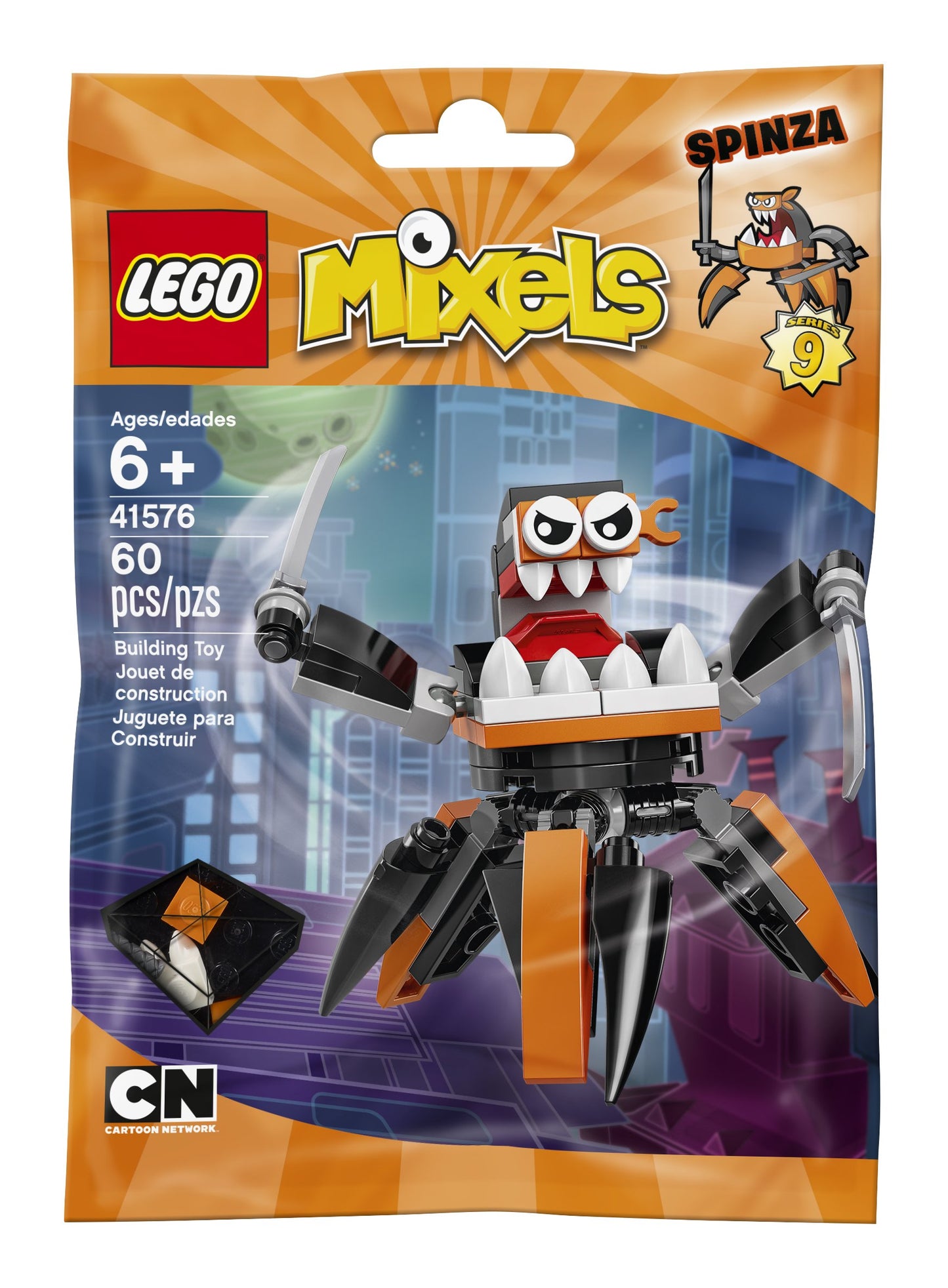 LEGO Mixels 41576 Spinza Building Kit (60 Piece)