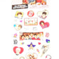 One Direction (1D) Set of 25 Full Color Stickers - Young and Fun (6" x 10.5" Sheet)