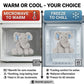 Sweet Elephant - Microwavable & Weighted Plush Stuffed Animal - Heated Plushie for Warmth - Cute, Soft, Cozy Toy for Adults & Children (Boys, Girls