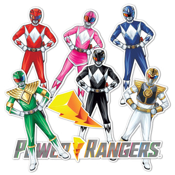 Desert Cactus Power Rangers Sticker - 8 Sticker Vinyl Decal Laptop Water Bottle Car Scrapbook Sheet Decorations Birthday Favor Party Supplies (2-18)