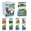 Dinosaur Flash Cards, 42 PCS Collectible Dinosaur Trading Cards for Kids, Prehistoric Animals Educational Learning