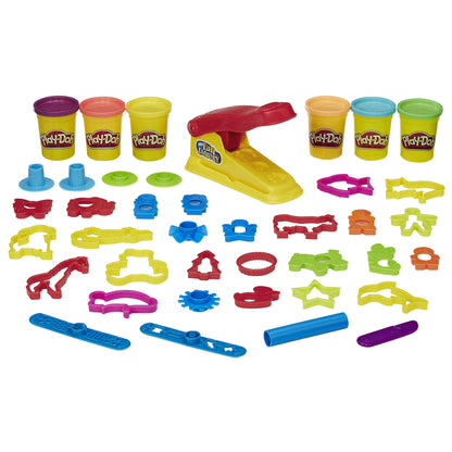 Play-Doh Fun Factory Deluxe Set, 31 Tools & 6 Cans, Back to School Gifts & Prizes, Kids Arts & Crafts, Preschool Toys, Ages 3+ (Amazon Exclusive)
