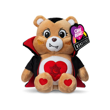 Care Bears Universal Monsters 9" Fun Size Plush - Tenderheart Bear as Dracula - Soft, Huggable Plushie, Stuffed Animal for Girls and Boys, Ages 4+