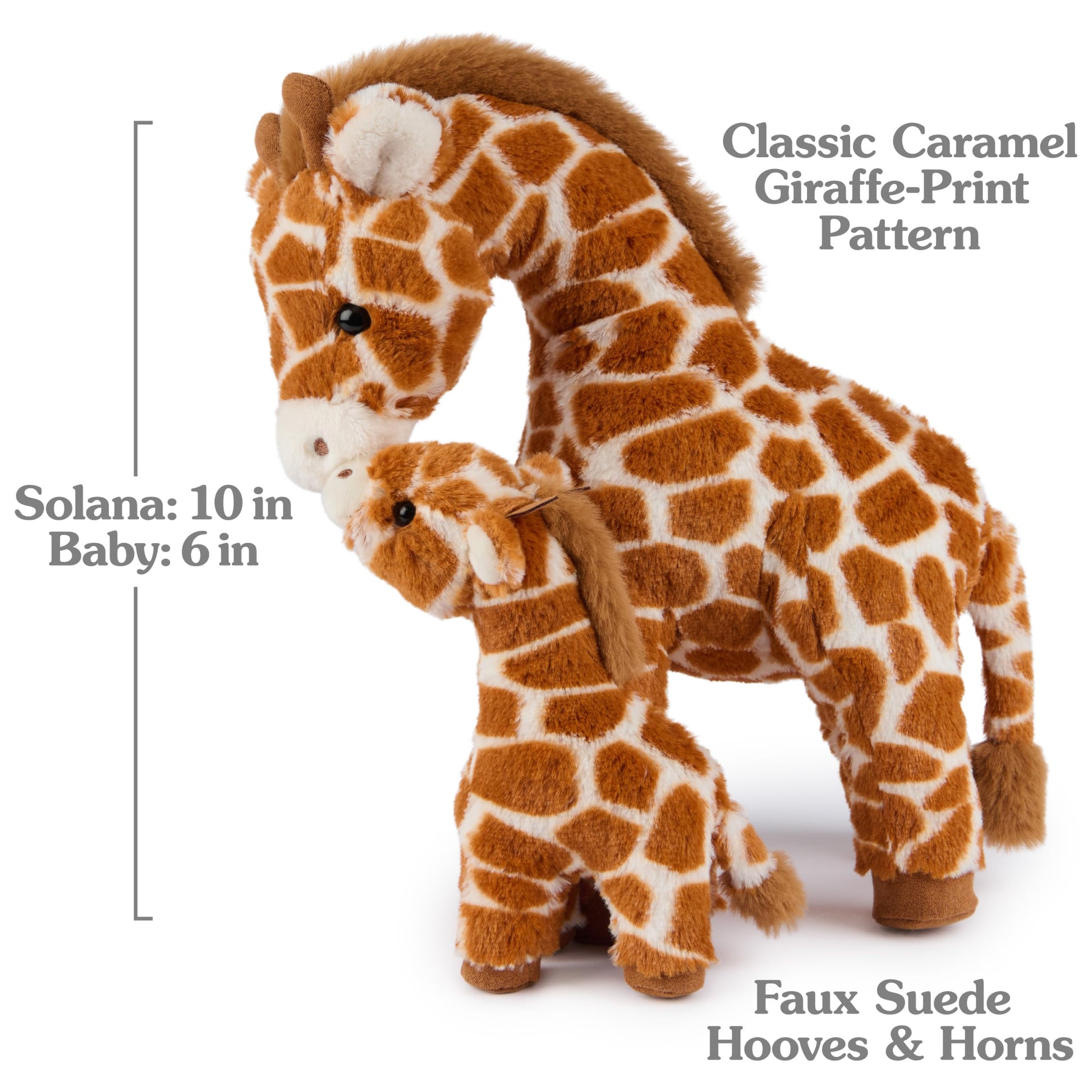 GUND Solana 10-Inch Giraffe with Calf 2-in-1 Plush Toys for Ages 0+