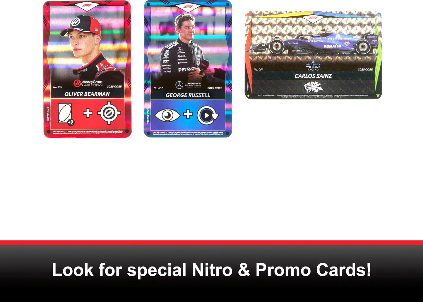Mattel Games UNO Elite Formula 1 2025 Core Edition Starter Pack Card Game with 4 Game Booster Packs & 2 Promo Cards for Kids, Fans, Families & Game