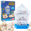 Wow in The World - 10 Real Break-Open Crystal Geodes with Display Case - Bonus Goggles & Magnifying Glass, Companion Audio Content, STEM Toy for Boys