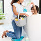 Skip Hop Bath Toy Storage, Moby Stowaway Bucket, Grey
