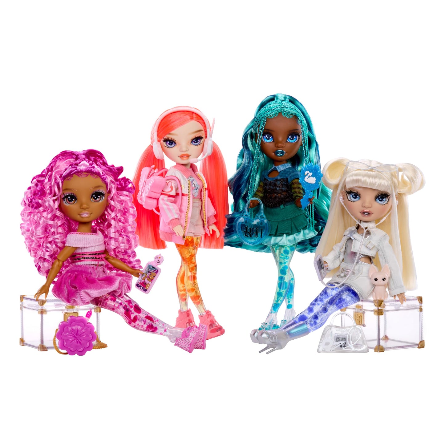 RAINBOW HIGH Sparkle & Shine Doll - Whitney 11" Fashion Doll with White Hair and Magic Bubbles on Legs, Color, Style, Play, Collectible, for Kids Ages
