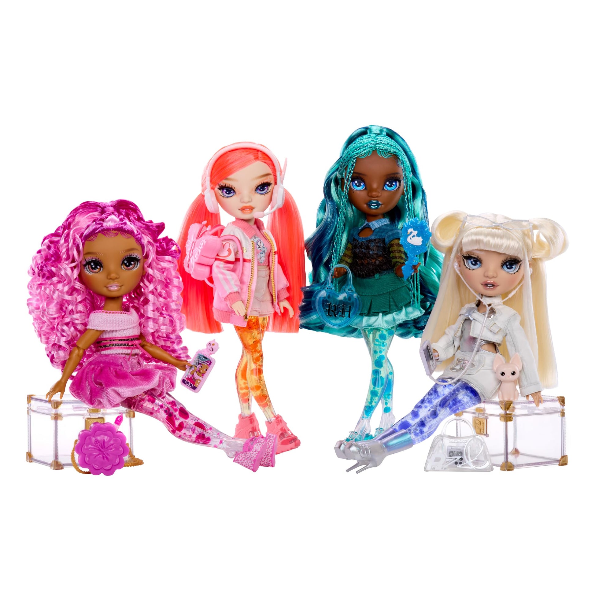 RAINBOW HIGH Sparkle & Shine Doll - Whitney 11" Fashion Doll with White Hair and Magic Bubbles on Legs, Color, Style, Play, Collectible, for Kids Ages