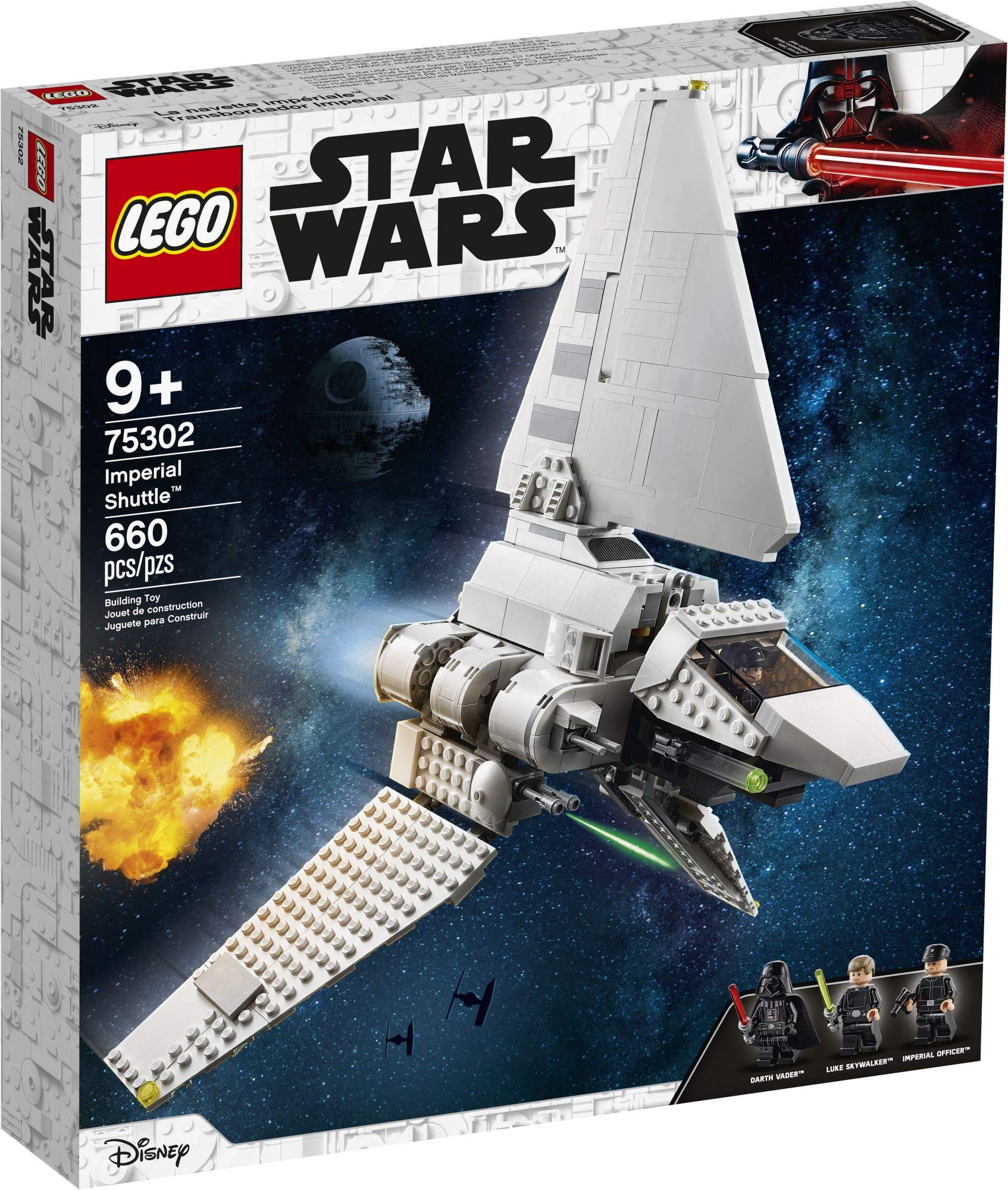 LEGO Star Wars Imperial Shuttle 75302 Building Kit; Awesome Building Toy for Kids Featuring Luke Skywalker and Darth Vader; Great Gift Idea for Star