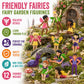 Safari Ltd. Friendly Fairies Super TOOB - 10 Adorable Fairy Figurines - Detailed Hand-Painted Toy Figures For Boys, Girls & Kids Ages 3+