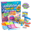Made By Me Create Your Own Underwater Sand Art, Includes 6 Ocean-Themed Bottles, 8 Sand Colors, Glitter, & Funnel, Great Staycation or Group Activity