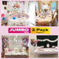 Lifestyle Extra-Large 2 Pack Unicorn Tablecloth - 108"x54" Disposable Table Cover for Birthday Party, Baby Shower & Girl Decoration - Birthday
