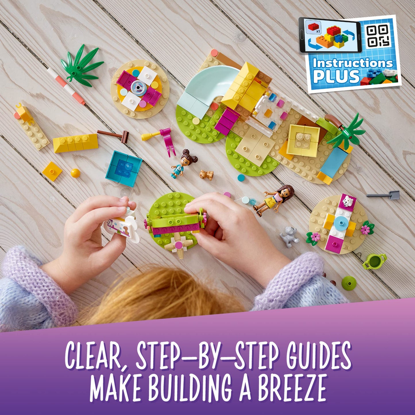 LEGO Friends Pet Playground 41698 Building Kit Designed to Grow Imaginations; Animal Playset Comes with Andrea and 3 Dog Toys; Creative Birthday Gift