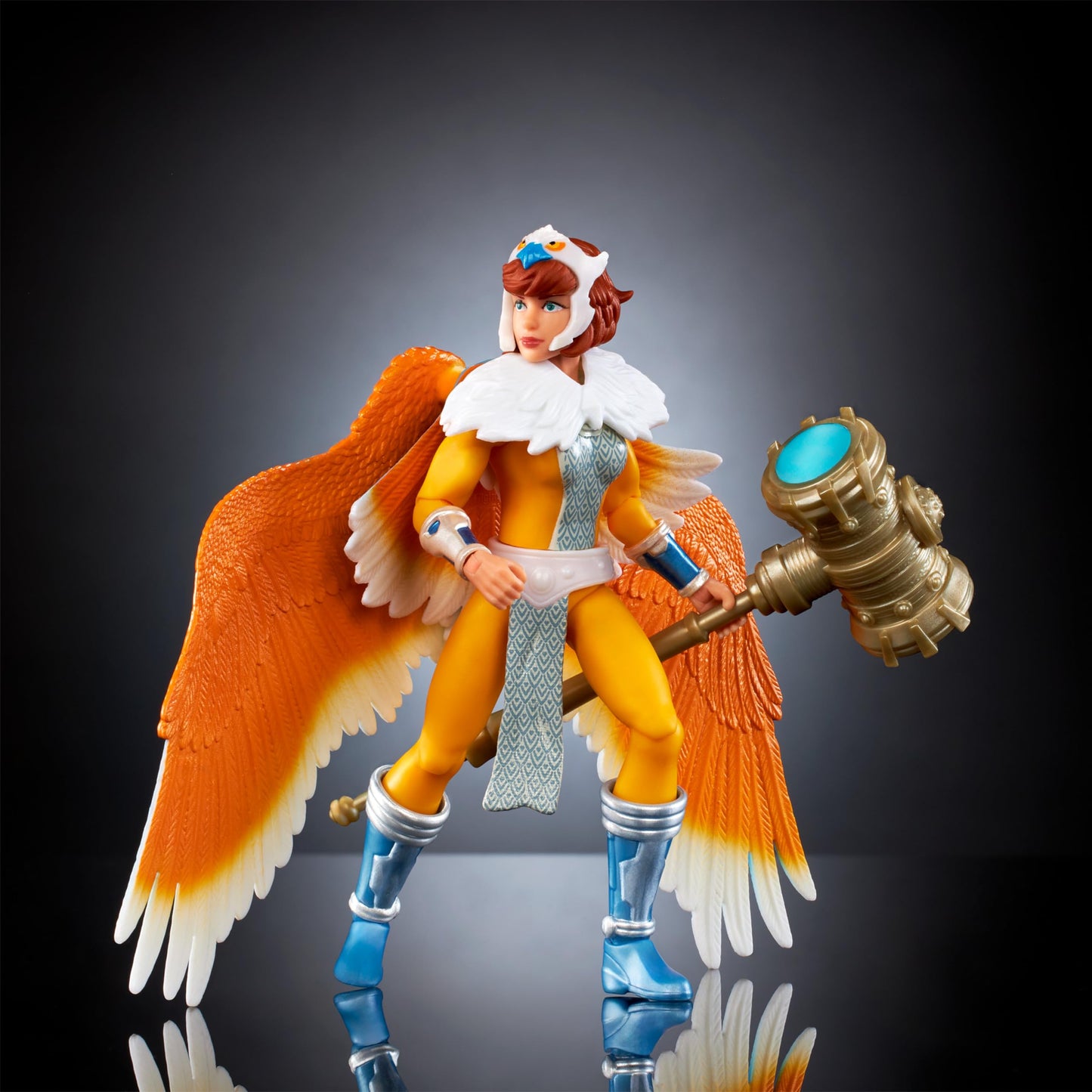 Masters of The Universe Origins Turtles of Grayskull Sorceress April O’Neil Action Figure Toy, 16 Articulations, Wings & Armor, TMNT Motu Crossover