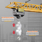 Mini Tudou 6 Channel Infinite Rotation Remote Control Tower Crane Toy 50.4 inch 2.4GHz RC Construction Toy Lift Model with Tower Light & Sound