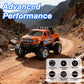 NICETHUMB Mini RC Truck, 1/64 Scale Alloy Monster Truck Remote Control Car