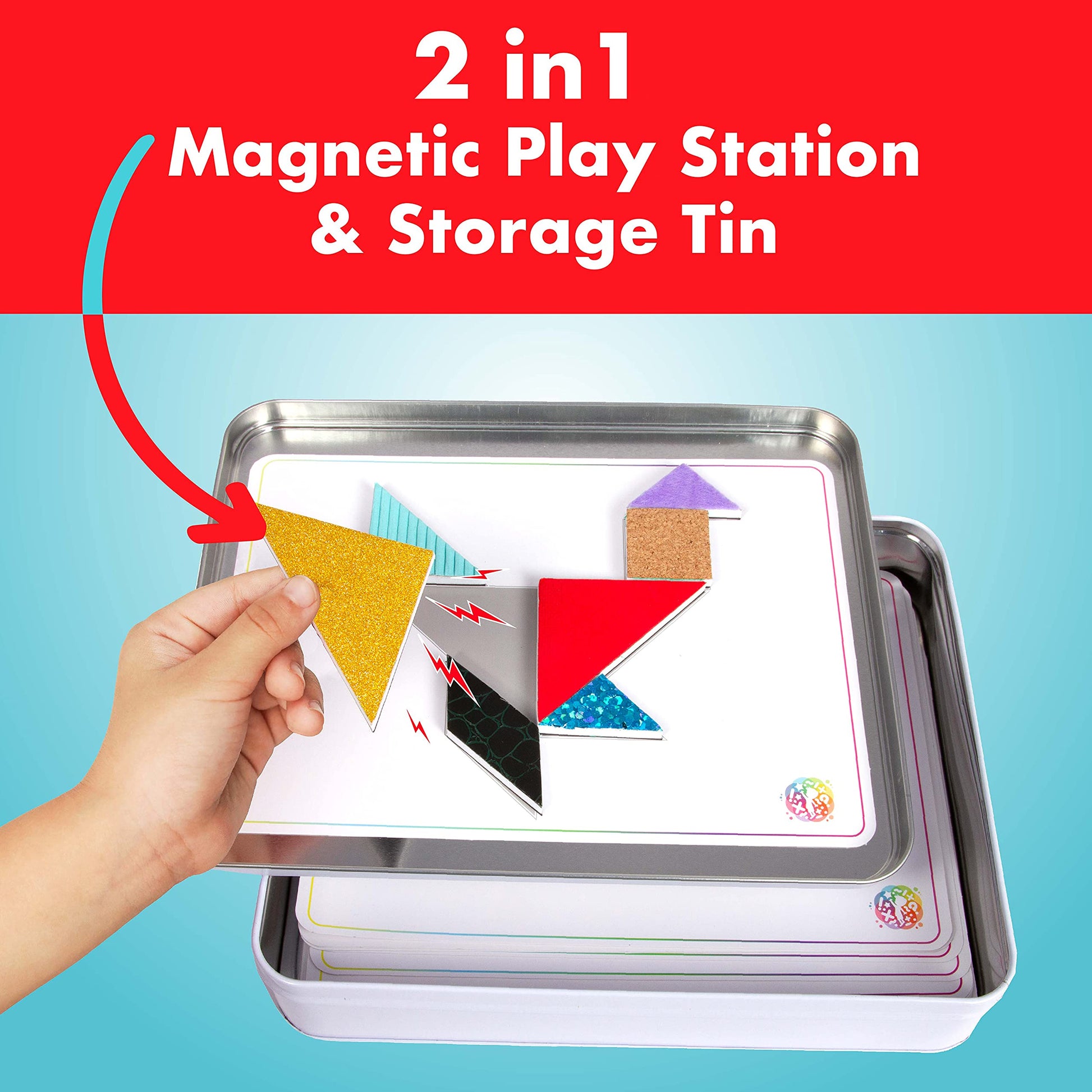 Sense & Grow Kids Unique Textured Tangram Puzzle, Age 6+