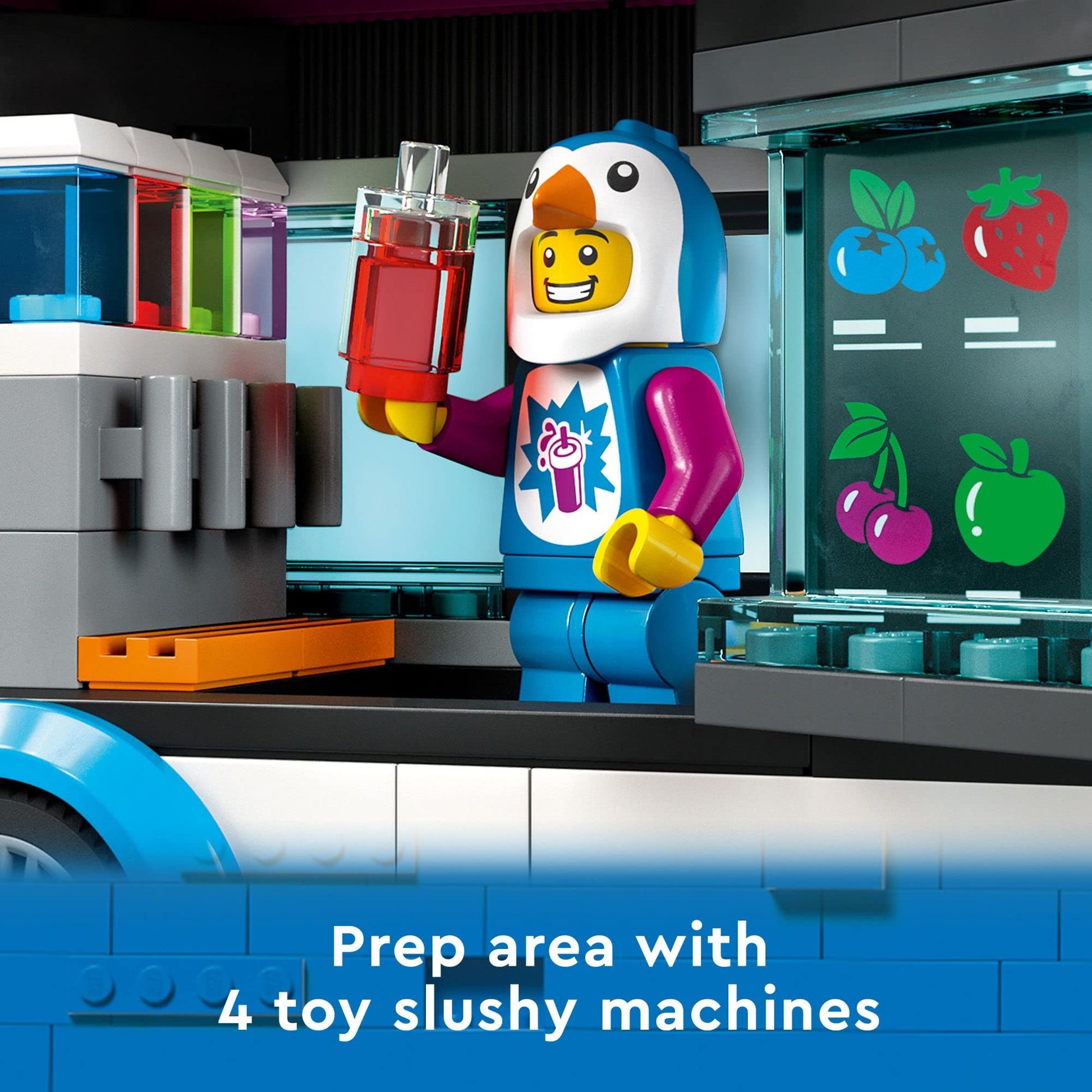 LEGO City Penguin Slushy Van Building Toy - Featuring a Truck and Costumed Minifigure, Great Gift Idea for Boys and Girls, Truck Toy for Kids Ages 5