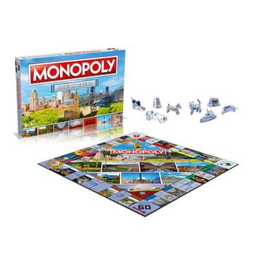 Monopoly Board Game Cleveland Monopoly Edition: 2-6 Players Family Board Games for Kids and Adults, Board Games for Kids 8 and up, for Kids
