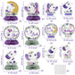 ArianQicult Purple Elephant Floral Honeycomb Centerpieces
