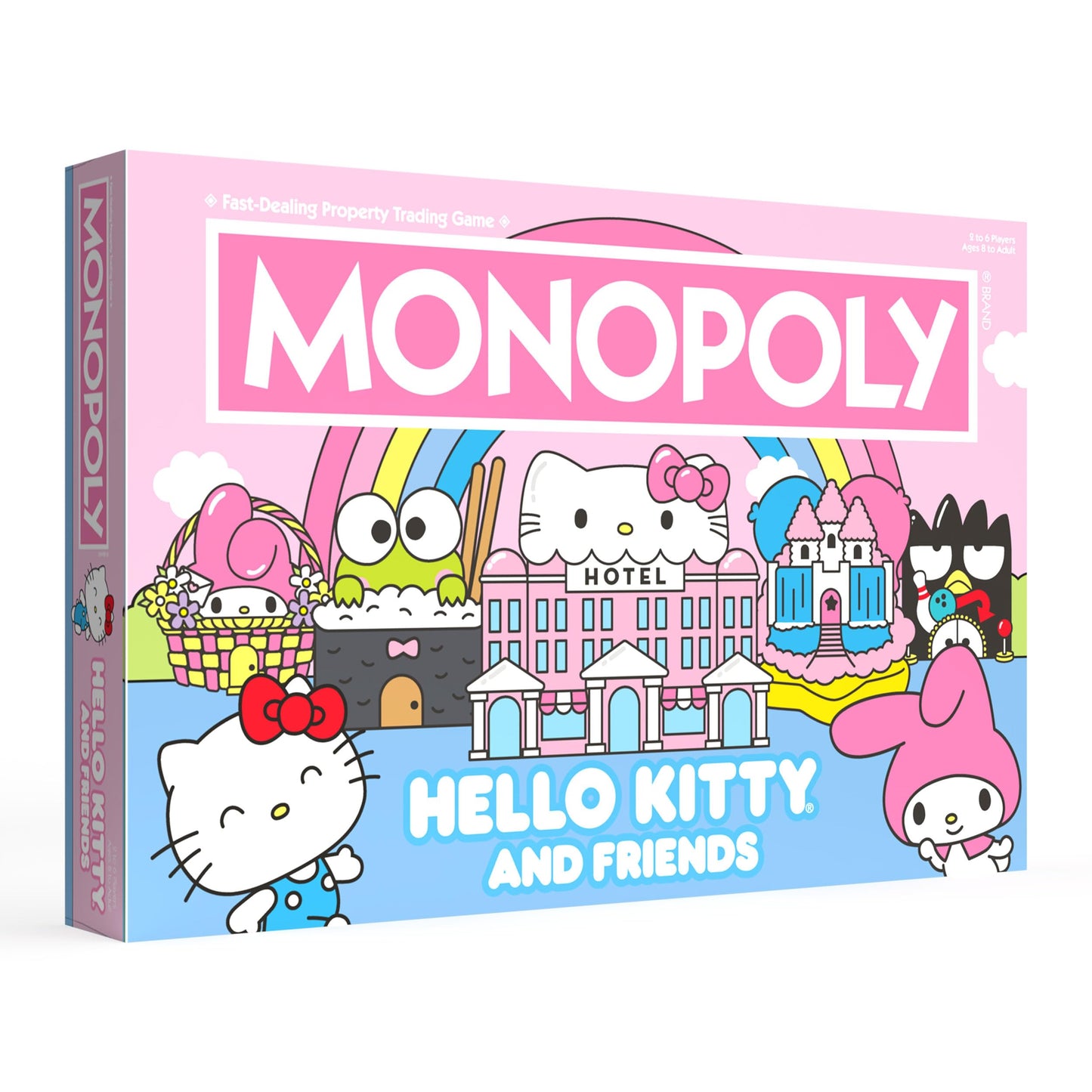 Monopoly: Hello Kitty and Friends, Buy, Sell, Trade Buildings from The Animated Series, Featuring My Melody, Badtz-Maru, Keroppi, Classic Monopoly