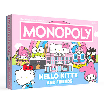 Monopoly: Hello Kitty and Friends, Buy, Sell, Trade Buildings from The Animated Series, Featuring My Melody, Badtz-Maru, Keroppi, Classic Monopoly