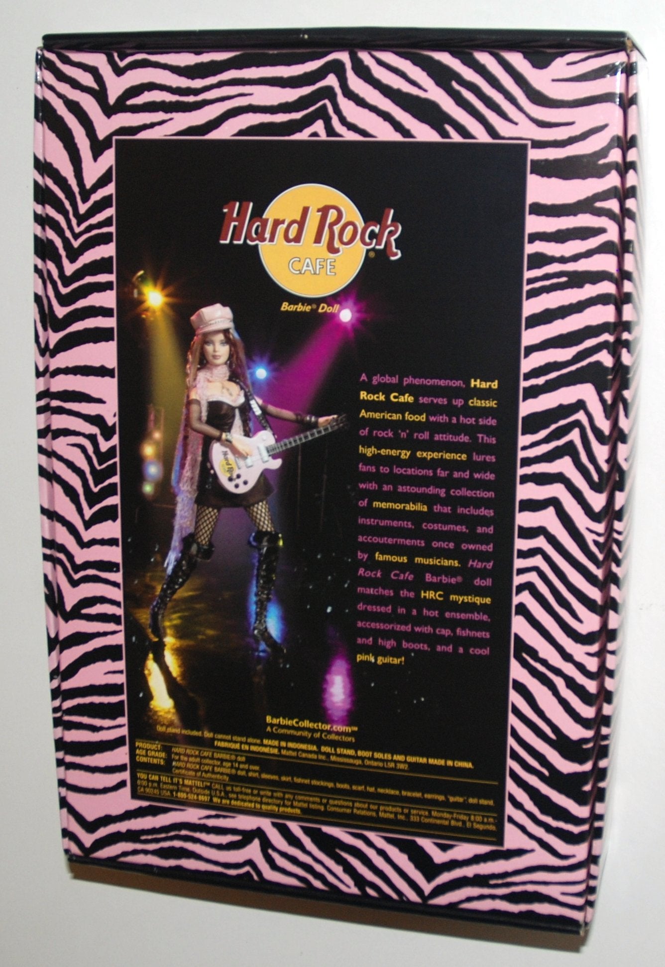 Hard Rock Cafe Barbie 2nd in Series 2004 Second Edition Pop Culture Silver Label Collectible NRFB