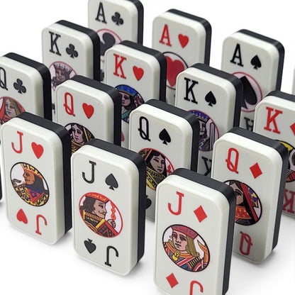 Cardian Poker Dominoes, Playing Cards: Standard 52+2 Jokers, US Made(Black)