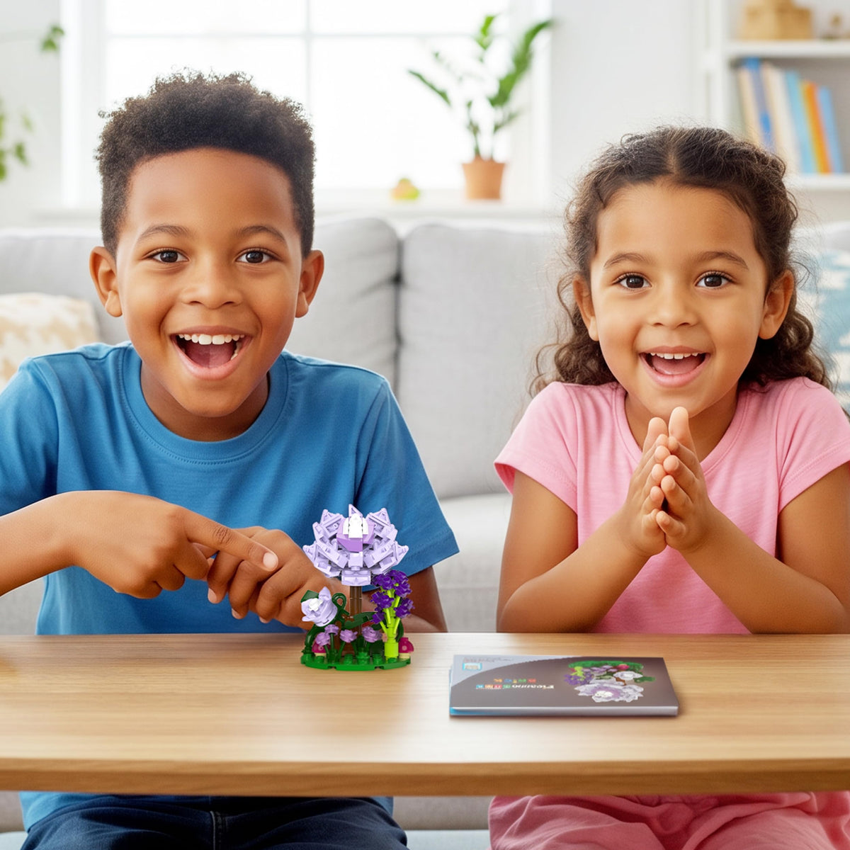 PicassoTiles 118pc Flower Garden Building Block Set STEM Educational Toy Kids Ages 3 and Up Creative DIY Floral Arrangement Construction Kit for Boys