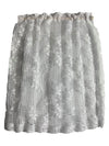 Melody Jane Dolls House Long White Lace Net Curtain Panel Miniature Window Accessory 1:12