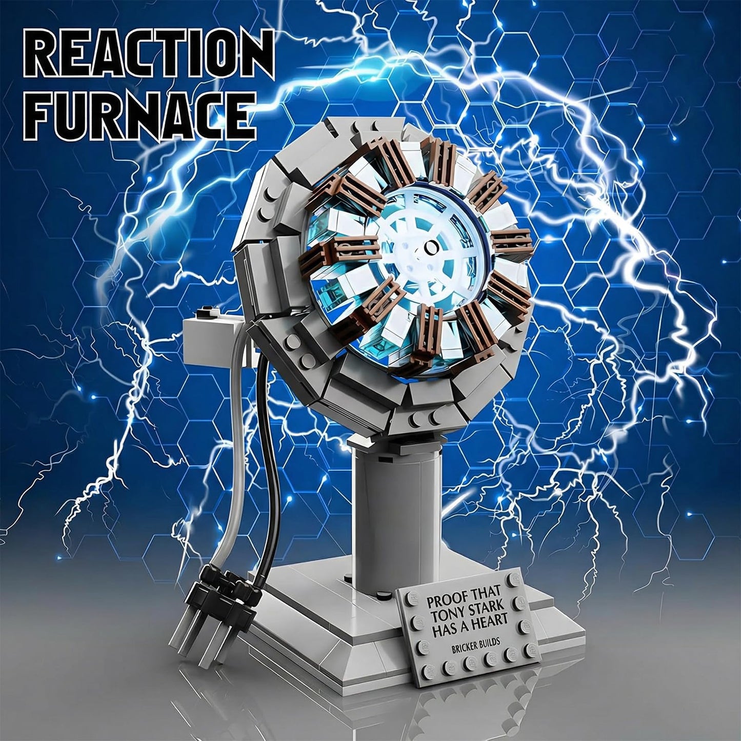 APENGBAOL Arc Reactor Building Block Set, A Model Toy Proof that Tony Has A Heart,A Gift for Adults and Children