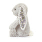 Jellycat Blossom Silver Bunny Bloom Stuffed Animal, Medium