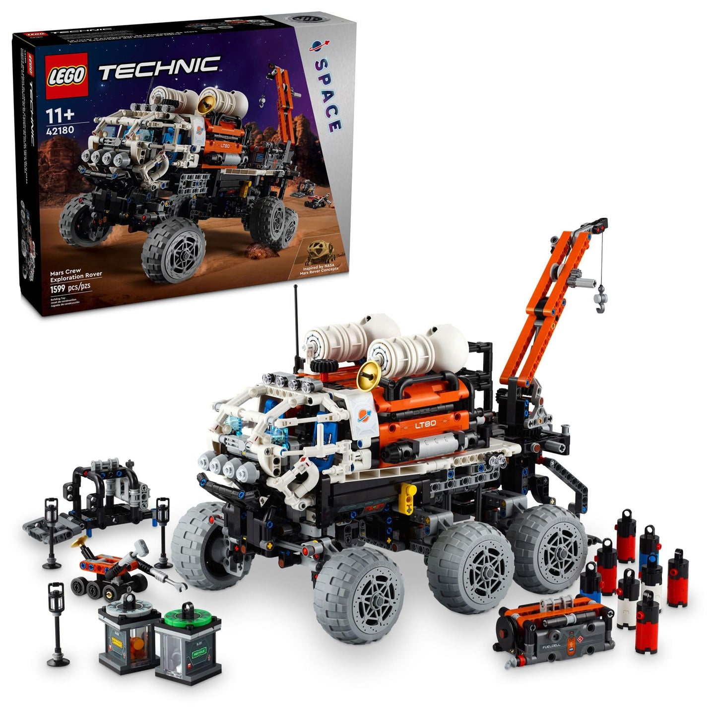 LEGO Technic Mars Crew Exploration Rover Building Toy - Build & Display for Room Decor - Gift for Christmas - Set for Boys & Girls, Ages 11+ Years
