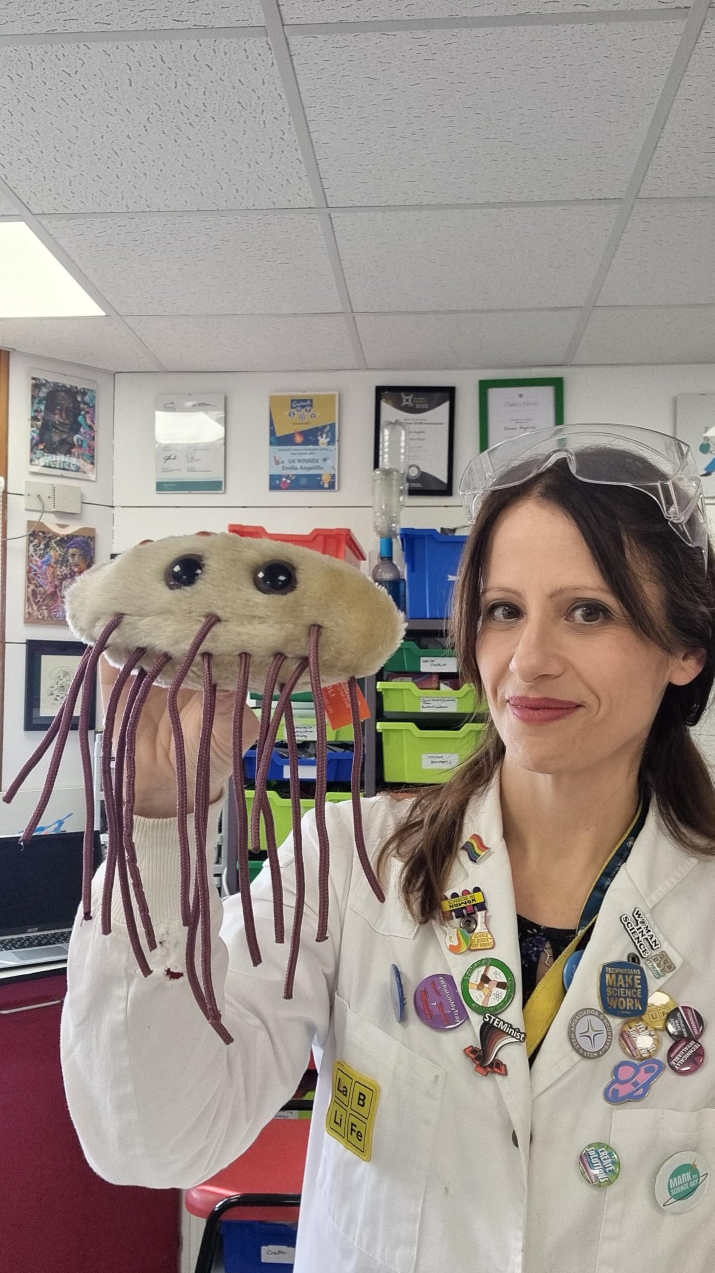 GIANTmicrobes E. Coli Plush, Microbiology Gifts, Gastroenterologist Gift, Gastroenterology Gifts, Gut Microbiome, Medical Laboratory Scientists, Petri