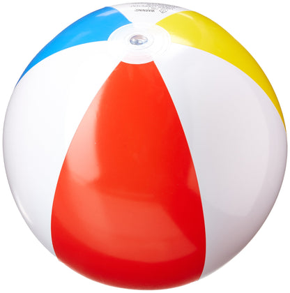 Intex 3 Pack - 59020EP 20" Glossy Panel Colorful Beach Ball Inflatable Pool