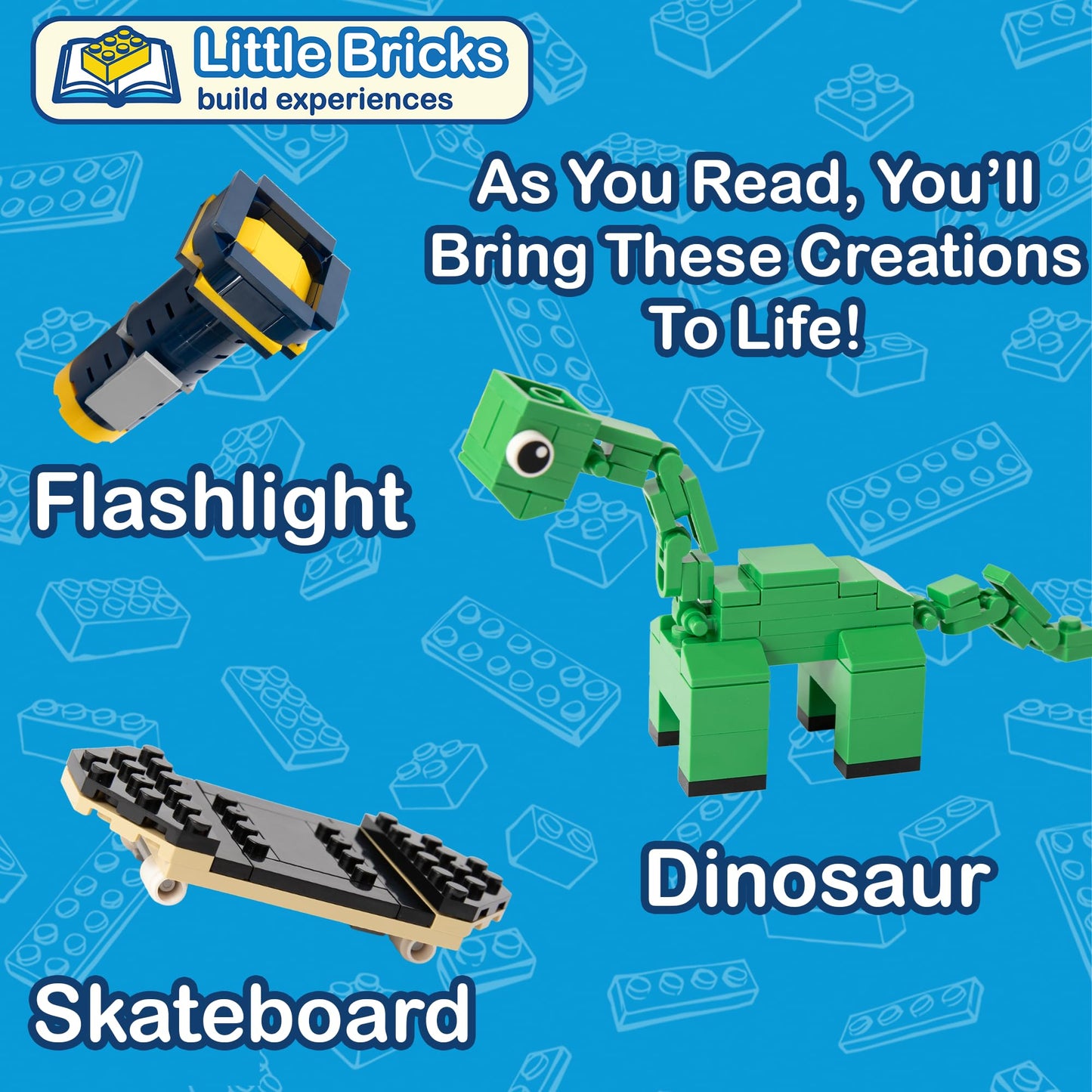 Little Bricks Build Experience, The Adventures of Brixie and Fig | Interactive Reading & Building Blocks Toy for Children & Kids, Gift for Boys &