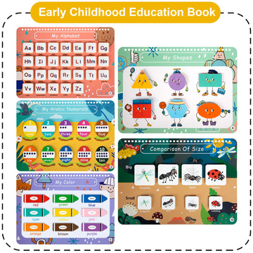 Freebear Busy Book for Toddlers Preschool Learning Activities Resources Autism Sensory Montessori Toys for 2-3 Year Old,Travel Toys, Gifts for Girls