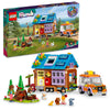 LEGO Friends Mobile Tiny House 41735, Forest Camping Dollhouse Pretend Play Set with Toy Car to Enjoy The Great Outdoors, Includes Leo & Liann