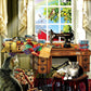 SUNSOUT INC - The Sewing Room - 1000 pc Jigsaw Puzzle by Artist: Lori Schory - Finished Size 20" x 27" - MPN# 34983