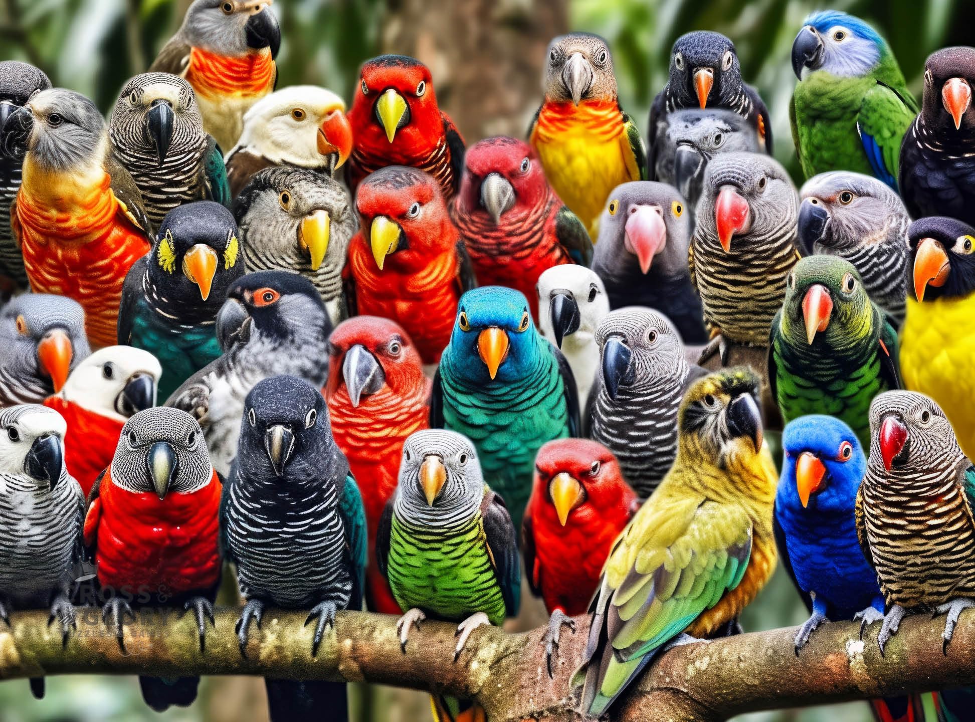 Cross & Glory | Jigsaw Puzzles for Adults | Kaleidoscope of Feathers