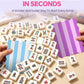 Mavronley 4 PCs Mahjong Shufflers, Mahjong Shuffle Cards for Easy Tile Mixing, Mahjong Accessories, Mah Jong Gifts for Women (Stripe)