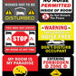 Creanoso Do Not Disturb My Room Stickers (12 des. x 2pcs ea.)