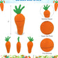 DolliBu Orange Carrot Plush Toy - Super Soft Stuffed Food Vegetable Toy for Kids, Teens, and Adults, Cute and Soft Stuffed Vegetable Toy, Huggable