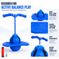 Pogo Jumper with Handle and Ball Pump Pogo Bouncing Stick