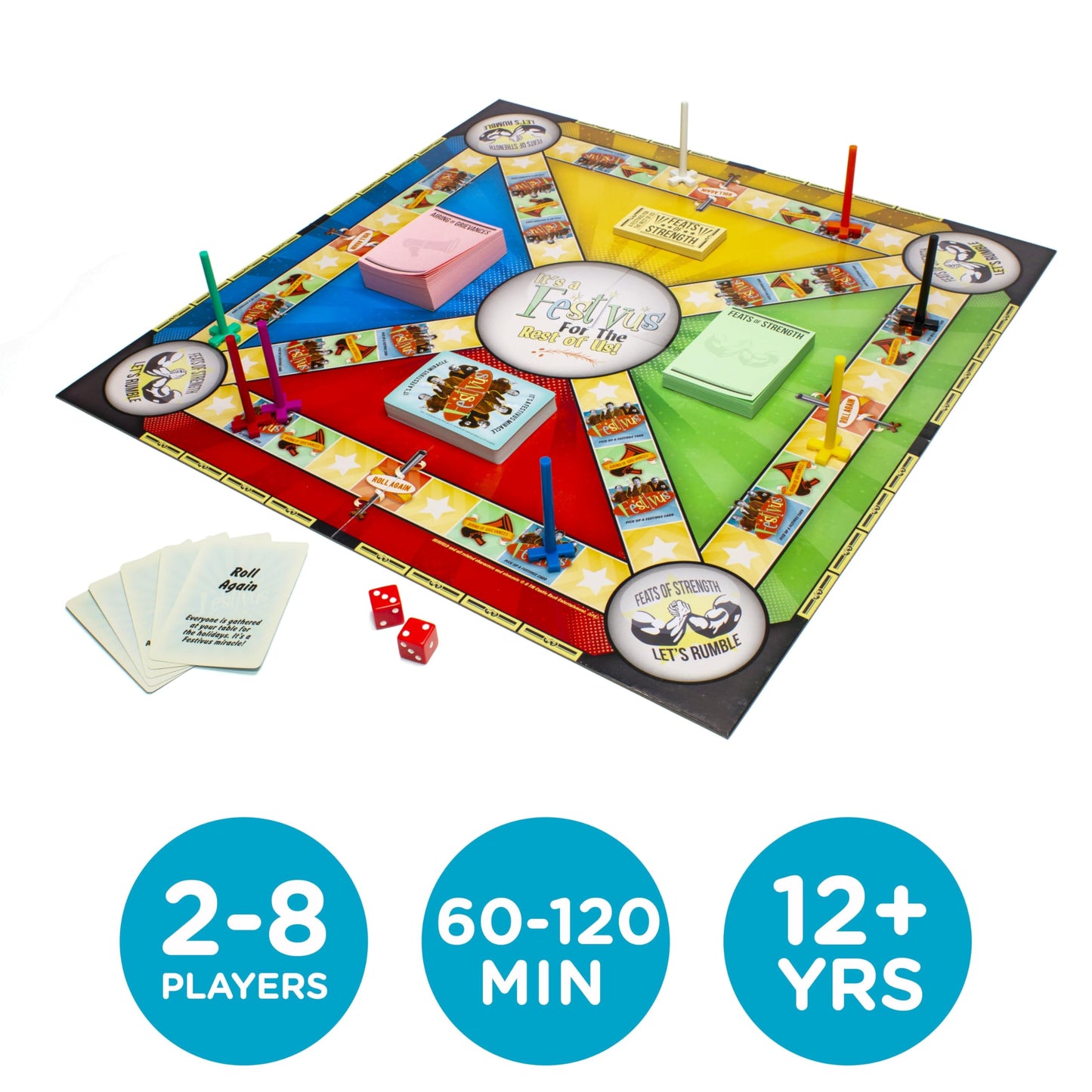 AQUARIUS Seinfeld Festivus Board Game - Seinfeld Themed Board Game - Fun Family Holiday Gift for Kids and Adults - Officially Licensed Seinfeld TV