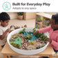 MEKA Deep Tuff Tray 27.8” Round Sensory Play Base, Heavy Duty Plastic Deep Spot Messy Activity Mud Water Sand Tray for Toddlers, Outdoor Indoor