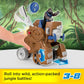 Fisher-Price Imaginext Preschool Toy Monkey Catapult Poseable Figure Set with Launching Action for Pretend Play Ages 3+ Years