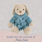 MON AMI Harlow Bathtime Bunny 14-Inch Stuffed Rabbit, Soft Plush Toy